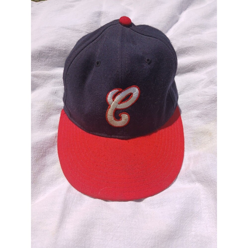 Vtg 80s Chicago White Sox New Era Diamond Collection Fitted Hat 7 Gray Bottom